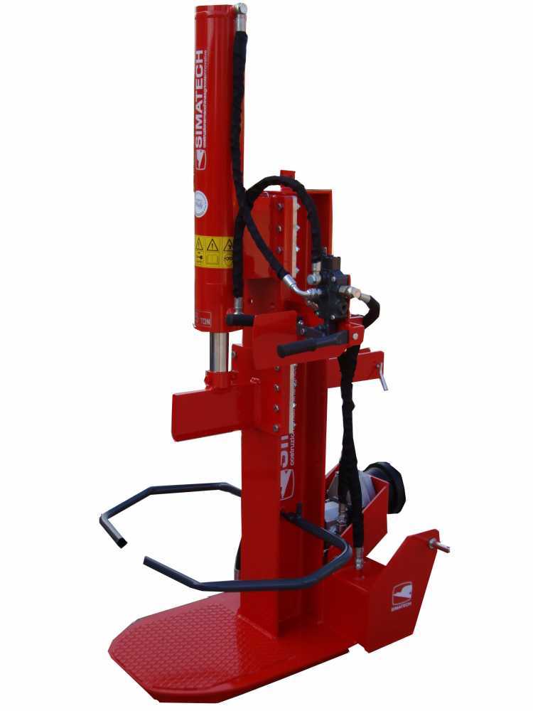 35 T Simatech - Stehender Hydraulik-Holzspalter für Traktor, Kolbenhub 800