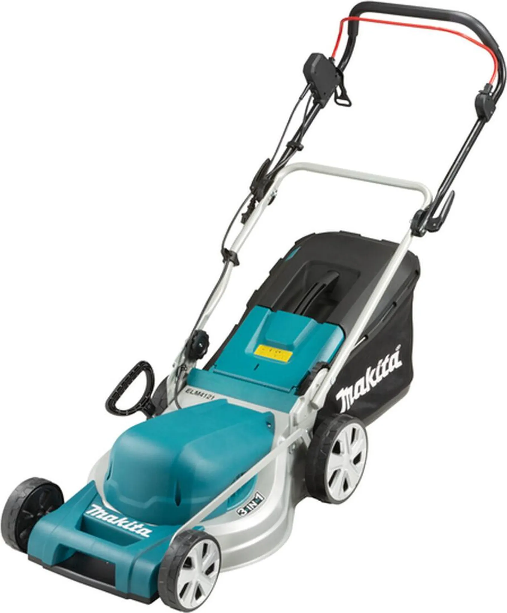 Makita ELM4121, 600 m², 41 cm, 2 cm, 7,5 cm, 50 l, 4 Rad/Räder