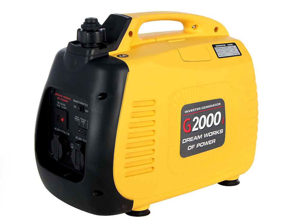AMA G2000i - Leiser tragbarer Inverter-Stromerzeuger 1.9 kW - Dauerleistung 1.7 kW - 230V