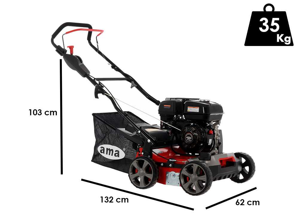 AMA TRX 40-S - Benzin Vertikutierer mit festen Messern