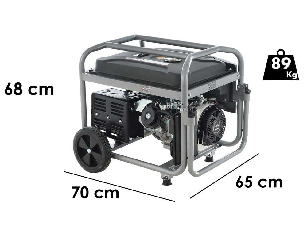 Blackstone BG 9050 - Benzin-Stromerzeuger mit Rädern und AVR-Regelung 6.6 kW - Dauerleistung 6 kW Full-Power
