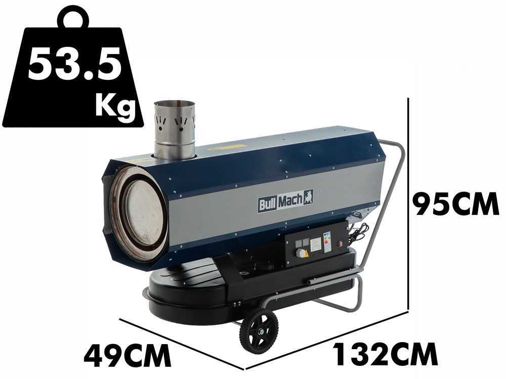 BullMach BM-IDH 80 - Diesel-Heizkanone - 80kW - indirekte Verbrennung