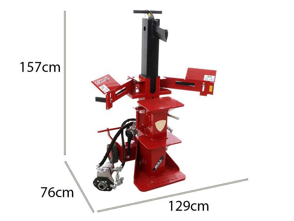 Ceccato BULL SPLT12F - Stehender Holzspalter für Traktor - 12 Tonnen - Hub 540 mm