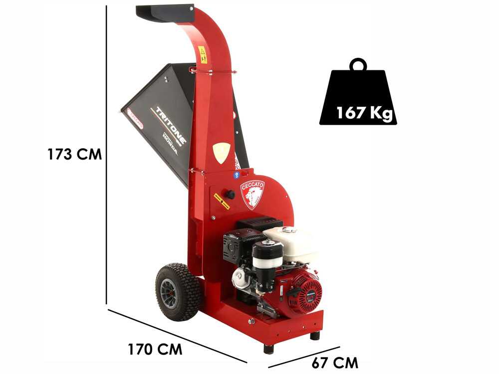 Ceccato Tritone BIG - Häcksler - Honda Motor GX 390