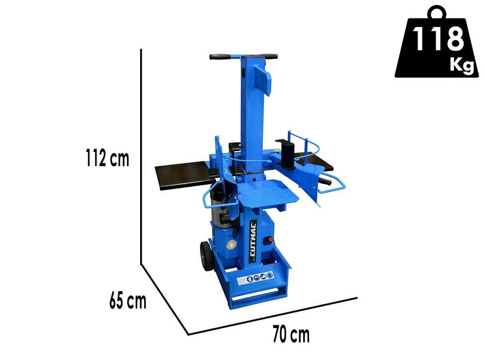 Docma SVG800 220 RAPID PLUS – Elektro-Holzspalter – stehend