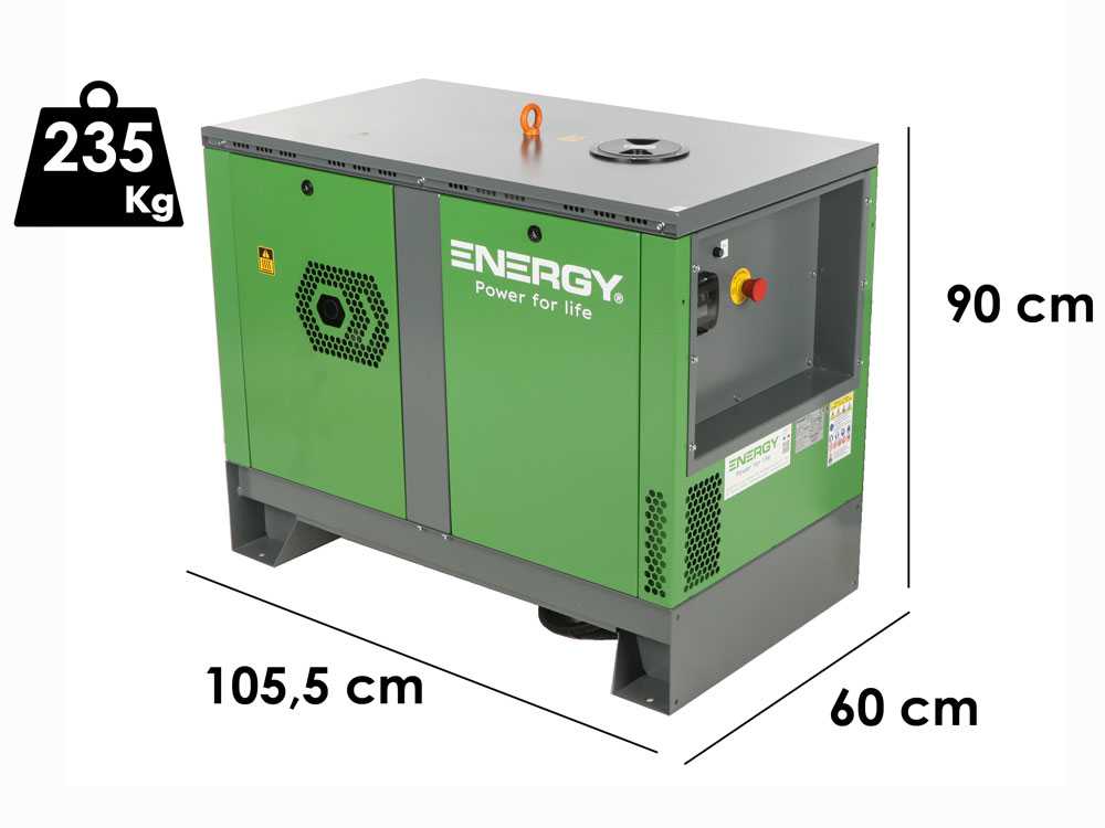 Energy EY-12.5TDE-SA AVR - Schallgedämpfter Dieselstromerzeuger mit AVR - 9 kW - Dauerleistung 8 kW Dreiphasig + ATS