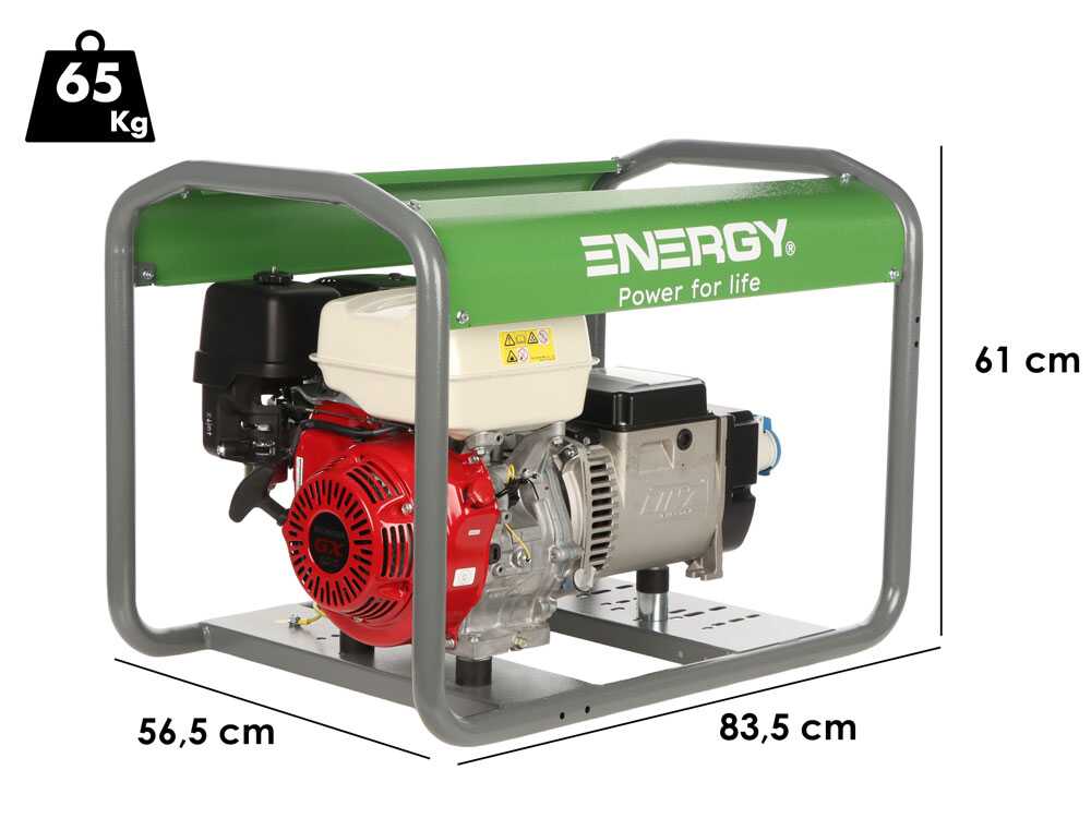 Energy EY-5,5MB AVR - Benzin-Stromgenerator 4,4 kW - Dauerleistung 3,9 Einphasig