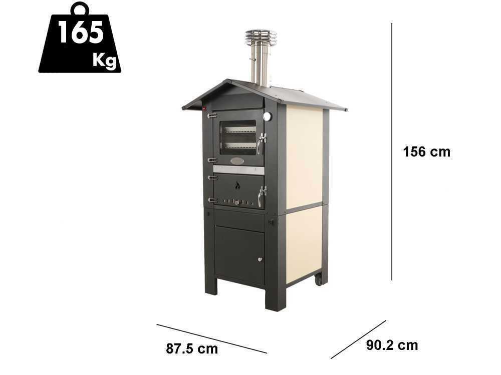Fontana ITALIA PREMIUM - Holzbackofen für den Außenbereich 57x42