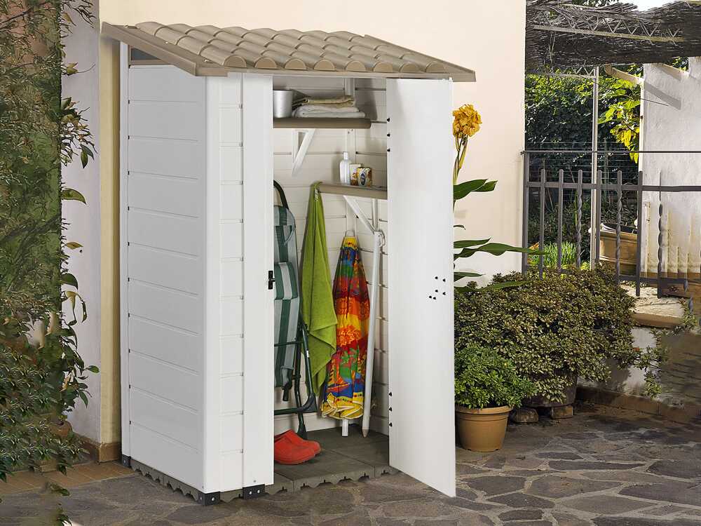Garofalo Tuscany 100 – Gerätehaus – Mit Pultdach – 122,5 × 82,5 × 201 cm