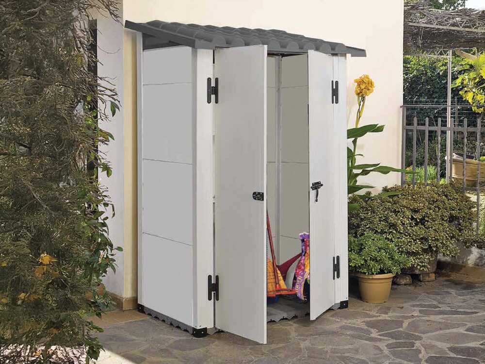 Garofalo Urban 100 - Gerätehaus - Mit Doppeltür - 122.5x82.5x201 cm