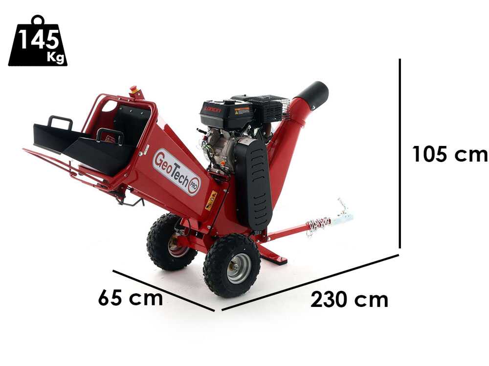 GeoTech PRO PCS 90 L - Profi Häcksler mit Verbrennungsmotor - Loncin G270F