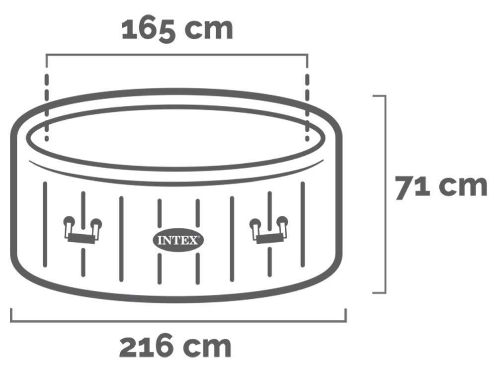 Intex Greywood Deluxe 28442EX - Ø216x71 cm - Whirlpool Spa
