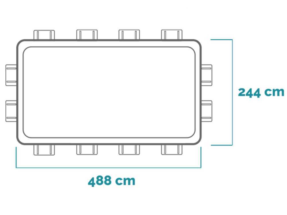 Intex Prisma Frame 26792NP - 488x244x107 cm - Aufstellpool