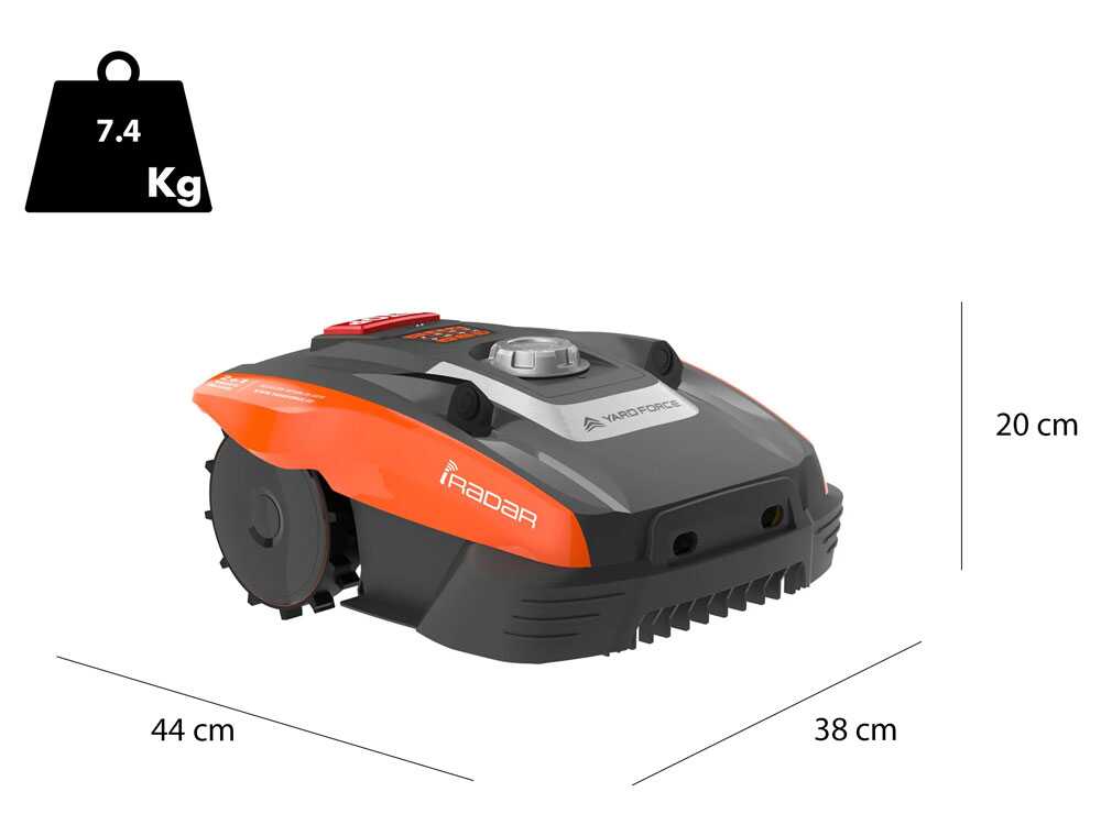 Mähroboter Yard Force Compact  400RiS - App-Steuerung - IRadar-Ultraschallsensoren