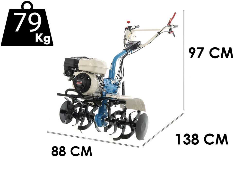 Motorhacke AGT 7500 mit Motor Honda GP200 von 196ccm - 2 Vorwärtsgänge + 1 Rückwärtsgang