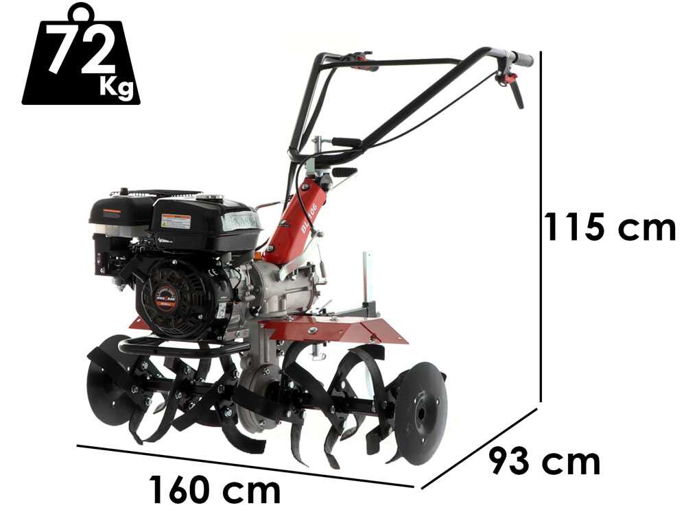 Motorhacke Benassi BL106C - Benzinmotor Hwasdan H170F - Fräse 90 cm