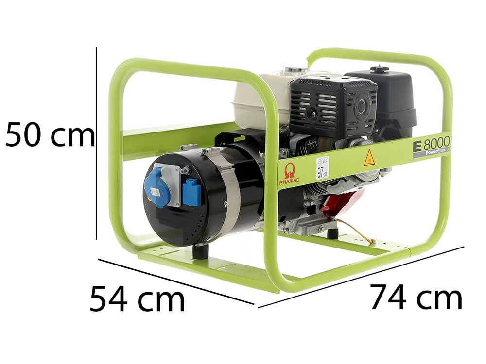 Pramac E 8000 - Benzin Stromerzeuger 6.4 kW - Dauerleistung 5.4 kW - 230V