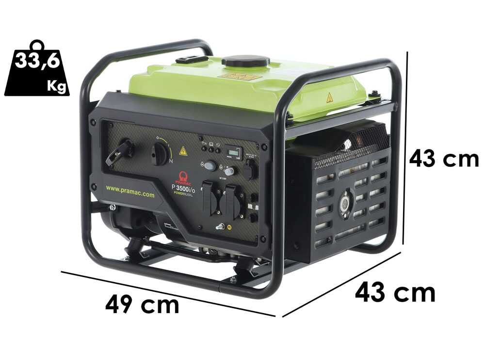 Pramac P3500I/O - Benzin Inverter-Stromerzeuger 3.3 kW - Dauerleistung 3 kW - 230V