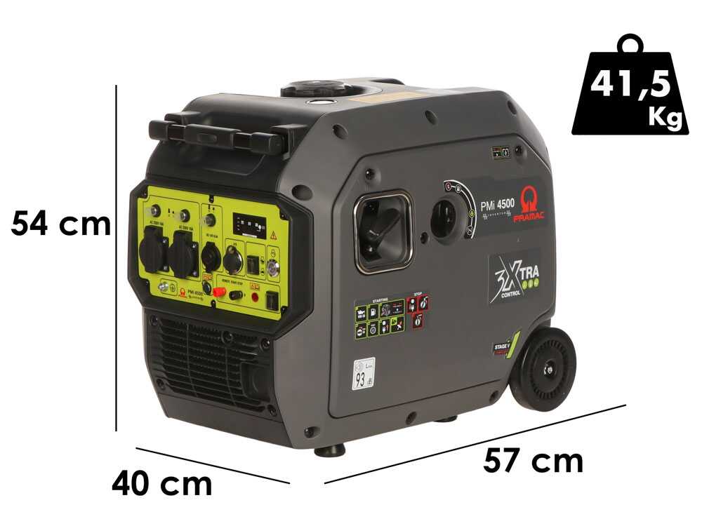 Pramac PMi 4500 - Inverter-Stromerzeuger Trolley-Version 4,2 kW - Dauerleistung 3,8 kW Einphasig