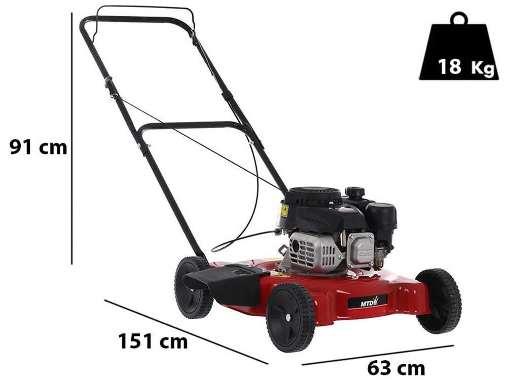 Rasenmäher zum Schieben MTD Smart 51 BO  - ThorX 35 OHV Motor - Seitenauswurf