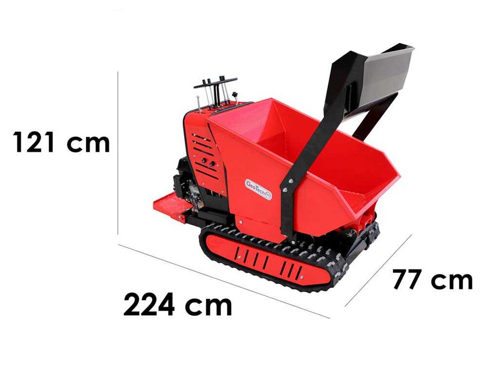 Raupendumper GeoTech Pro Geoporter 550 DHS Hydro - Hydraulische Dumper Mulde 500Kg