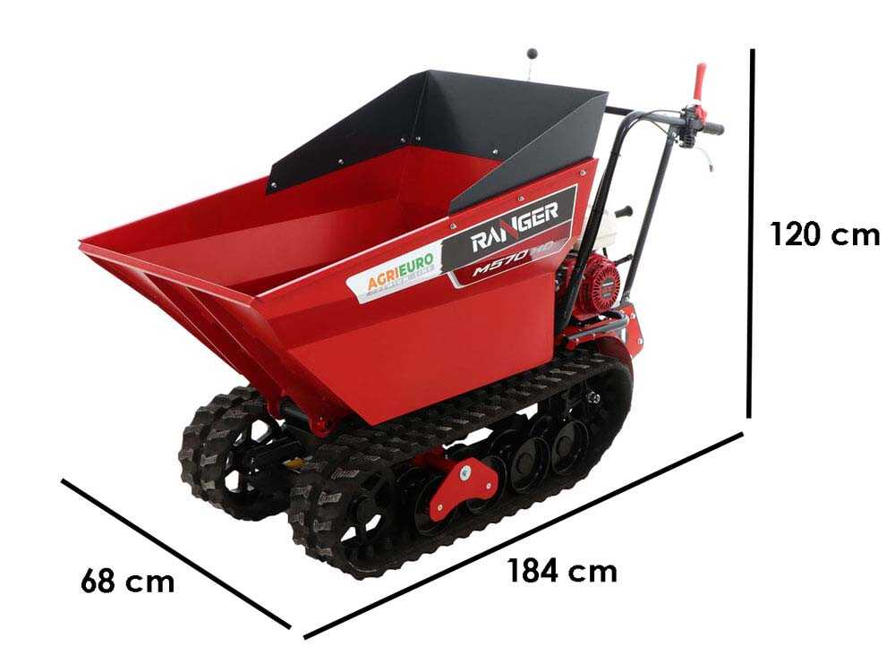 Raupendumper Ranger M570 HD-E - Motor Honda GX200 - Elektrostarter