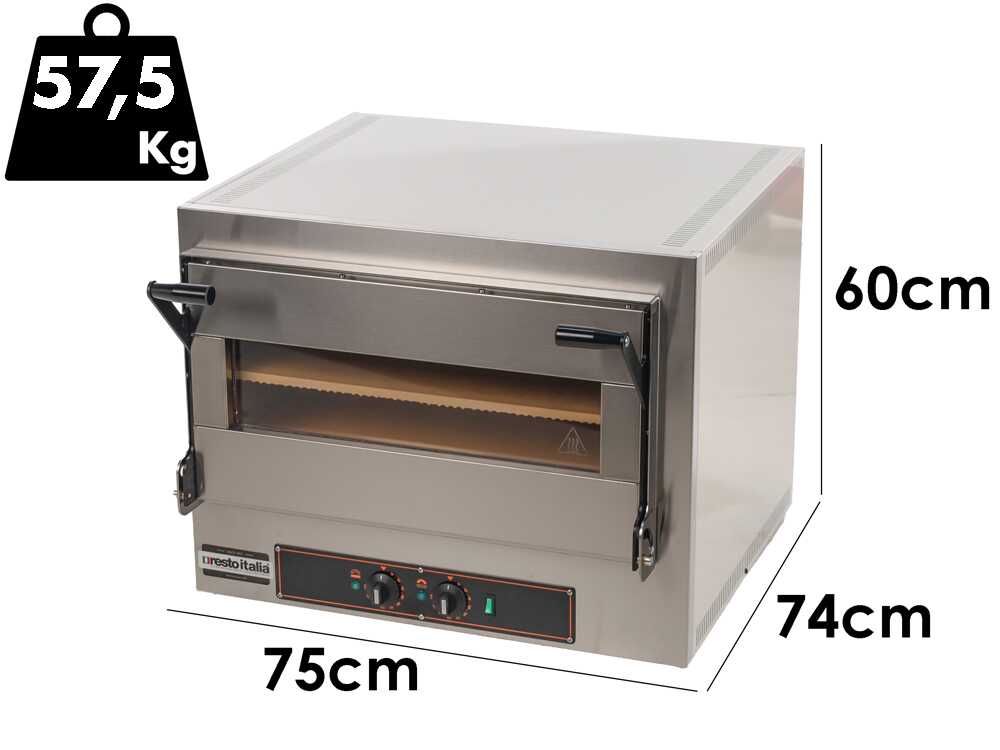Resto Italia KUBE 1 H – Elektro-Pizzaofen - 2 Ebenen