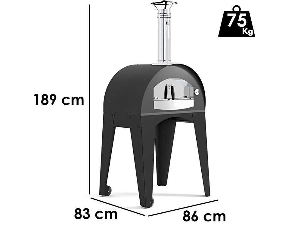 Seven Italy Artemide - Holzbackofen für draußen - 60 x 40
