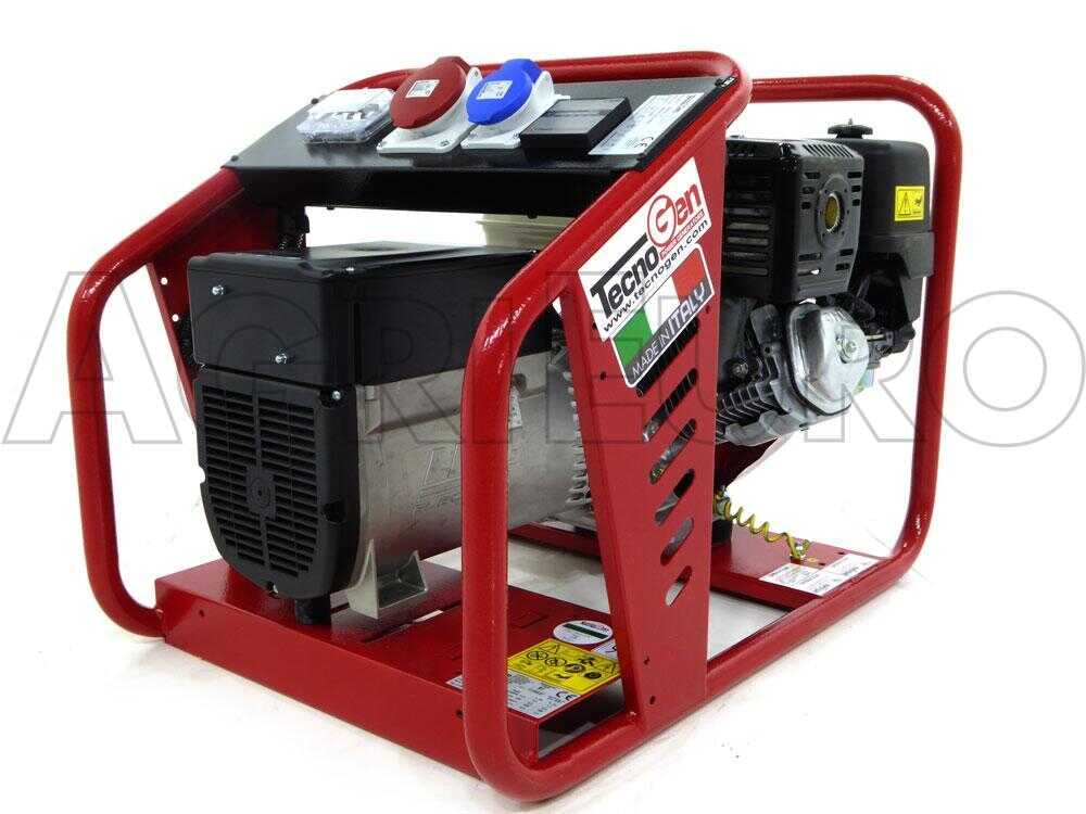 TecnoGen H8000T - Benzin-Stromerzeuger 6 kW -Dauerleistung 5.4 kW - 400V