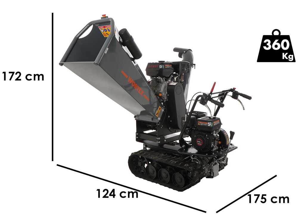 Wortex Tiger D420/120L - Häcksler mit Raupenfahrwerk  - Loncin D420 Motor
