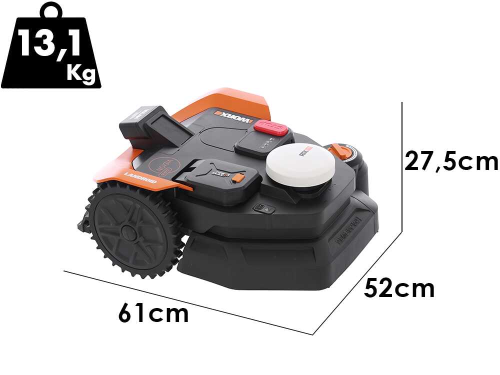 Worx Landroid Vision Cloud WR330E - Mähroboter - ohne Installation